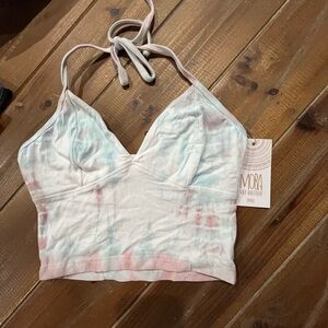 Mora Surf Boutique Tie-Dye Halter Top
